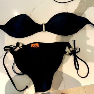 Tory Burch strapless bathing suit with removable cups